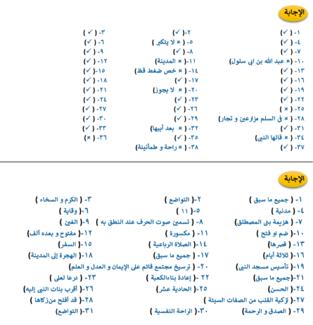 سؤال وجواب دين تانيه اعدادي4 سؤال وجواب دين تانيه اعدادي4